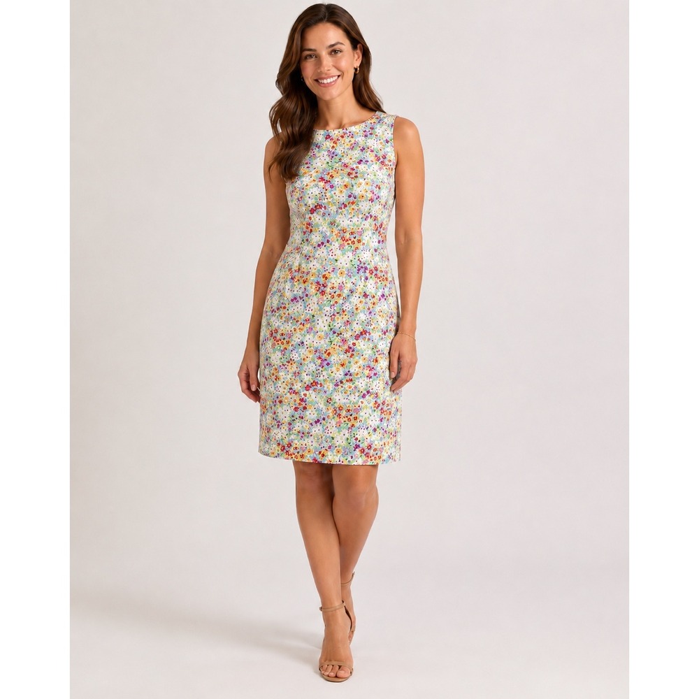 Vintage 90s CDC Tank Dress Ditsy Floral Granola Girl cottagecore Colorful Sz‎ 6
